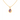 14K musical note shaped Gold Pendant with Violet stone