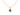 14K Tear Drop Shape Gold Pendant with an Oval Blue Stone