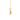 14K Tear Drop Shape Gold Pendant with an Oval Blue Stone