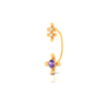 14K Floral Diamond Belly Button Ring