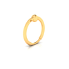 14K Alluring Gold Eyebrow Ring