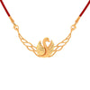 Leafy & Swan Designed 14K Gold Necklace