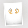 14K Kalka Style American Diamond Gold Earrings