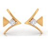 14K Charming Gold and American Diamond Earrings