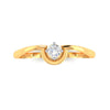 14K Elegent Looking American Diamond and Gold Ring