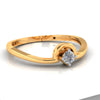 14K Elegent Looking American Diamond and Gold Ring