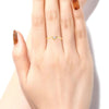 14K Elegent Looking American Diamond and Gold Ring