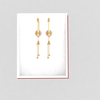 14K beautiful gold dangler earrings with unique design