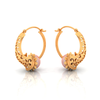 14K unique gold earrings with detailed artistry