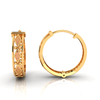 14K circular gold earrings with beautiful design