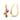 14K sublime gold earrings with butterfly on a flower design