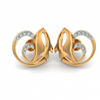 14KT (585) Yellow Gold Stud Earrings for Women