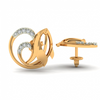 14KT (585) Yellow Gold Stud Earrings for Women