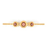 14KT (585) Yellow Gold Bracelet With Round Charms (Free Size - Adjustable)