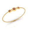 14KT (585) Yellow Gold Bracelet With Round Charms (Free Size - Adjustable)