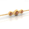 14KT (585) Yellow Gold Bracelet With Round Charms (Free Size - Adjustable)