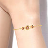 14KT (585) Yellow Gold Bracelet With Round Charms (Free Size - Adjustable)