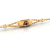 14KT (585) Yellow Gold Oval Bracelet With Star-shaped Design (Free Size - Adjustable)