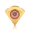 14KT (585) Yellow Gold Unique Hexagonal Stud Earring For Men