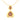 14KT (585) Yellow Gold Avant-grade Pendant (Without Chain) With Triangular & Heart Design