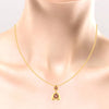 14KT (585) Yellow Gold Avant-grade Pendant (Without Chain) With Triangular & Heart Design