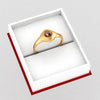 14KT (585) Yellow Gold Unique Geometric Shape Classic Ring For Women & Girls (Size 12)