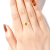 14KT (585) Yellow Gold Unique Geometric Shape Classic Ring For Women & Girls (Size 12)