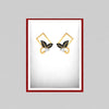 14k (585) Gold Earrings Square Floral Studs With Black Meena And Embedded Stones