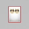 14k (585) Gold Earrings Owl Studs With Black Meena And Embedded Stones