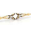 14K (585) Gold Bracelet With Connected Butterflies And Interlinking Chains Design