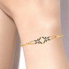 14K (585) Gold Bracelet With Connected Butterflies And Interlinking Chains Design