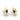 14k (585) Gold Earrings Having A Fish Shape Design And Black Meena With An Embedded Stone