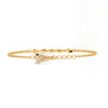 14K (585) Gold Bracelet Twisted Rope Design With Interlinking Chains