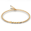 14K (585) Gold Bracelet Twisted Rope Design With Interlinking Chains