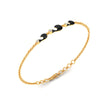 14K (585) Gold Bracelet Connected Hook Design With Interlinking Chains