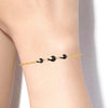 14K (585) Gold Bracelet Connected Hook Design With Interlinking Chains