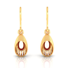 14K gold earrings with unique oval shape from Online Exclusive