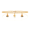 14K dainty gold bracelet with triangular designs