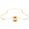 14K heart shaped gold pendant 