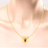 14K heart shaped gold pendant 