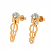 14KT (585) Yellow Gold Stud Earrings for Women