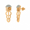 14KT (585) Yellow Gold Stud Earrings for Women