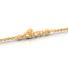 14K 'Love' Word Gold Bracelets with O heart