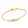 14K 'Love' Word Gold Bracelets with O heart