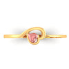 14K Pink Heart in a heart Gold Ring