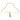 14K gold pendant with stone leaves and hollow leaves on a twig design 