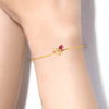 14K gold bracelet with a tulip flower design  