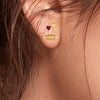 14k (585) Gold Earrings With Love In Bloom Design