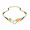 14KT (585) Yellow Gold Mangalsutra (Artificial Beaded) for Women