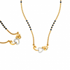 14KT (585) Yellow Gold Mangalsutra (Artificial Beaded) for Women